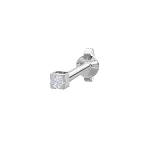  Piercing smykke - Pierce52, sølv ørestik med zirkonia - 325 138
